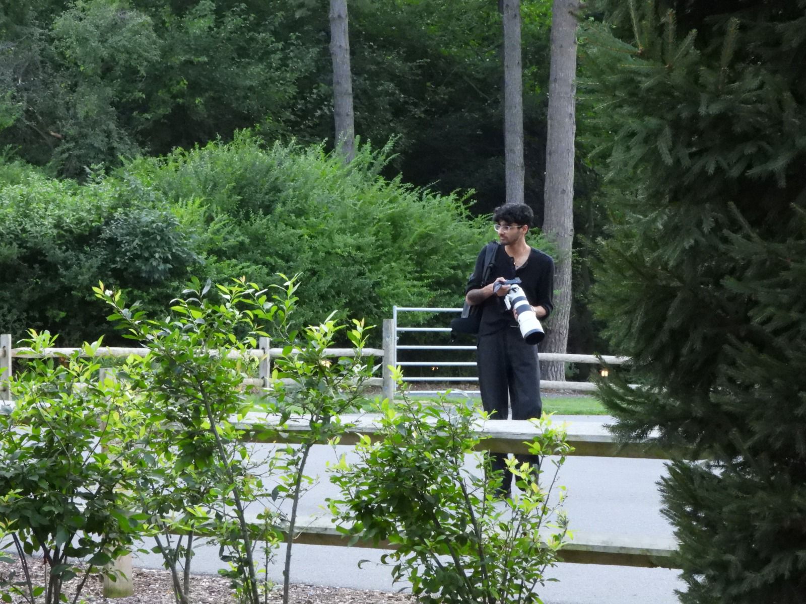 Krish Yadav, at the PSU Arboretum